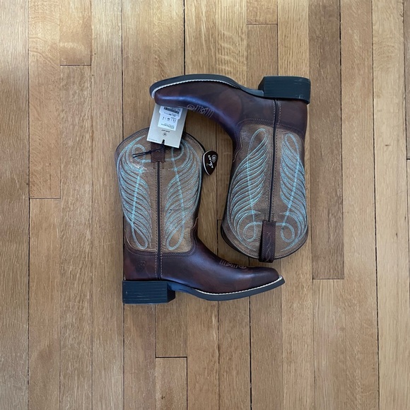 Ariat Women's Yukon Brown Square Toe Boot - Picture 5 of 12